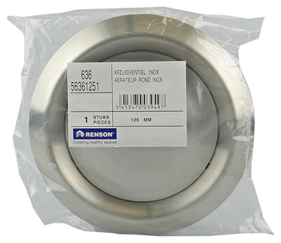 Renson 1006330 - afzuigventiel inbouw 636 inox ø 125 | 2 stuks