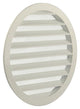Renson 1006271 - ronde rooster inbouw 434 r alural 9010 ø 200 | 5 stuks
