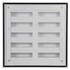 Renson 1013926 - opbouw muurrooster alu wit 431 165x165mm | 2 stuks