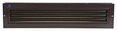 Renson 1006608 - deurrooster. 461 ral 8019 425x76mm | 2 stuks