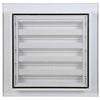 Renson 1006610 - inbouw muurrooster 411 ral 9010 200x200mm | 2 stuks