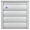Renson 1013526 - lamellenrooster alu natuur 433 173x173mm | 2 stuks