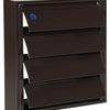 Renson 1013923 - lamellenrooster alu bruin 433 173x173mm | 2 stuks