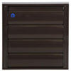 Renson 1013923 - lamellenrooster alu bruin 433 173x173mm | 2 stuks