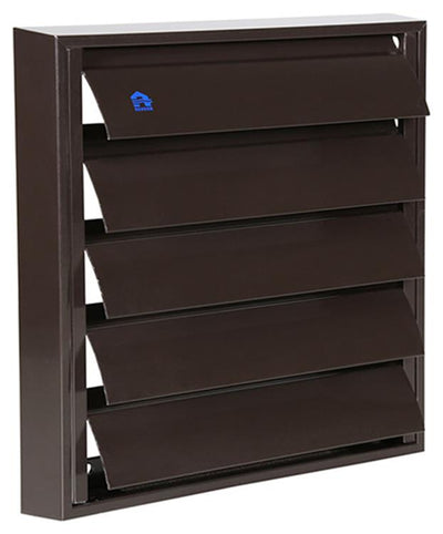 Renson 1014555 - lamellenrooster alu bruin 433 210x210mm | 2 stuks