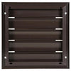 Renson 1014555 - lamellenrooster alu bruin 433 210x210mm | 2 stuks