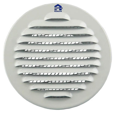 Renson 1008241 - schoepenrooster rond inb. 435 r alu ral 9010 ø 80 | 12 stuks