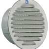 Renson 1008243 - ronde schoepenrooster inb. 435 r ral 9006 ø 100 | 8 stuks