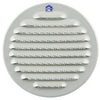 Renson 1008243 - ronde schoepenrooster inb. 435 r ral 9006 ø 100 | 8 stuks