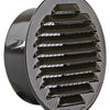 Renson 1008245 - ronde schoepenrooster inb. 435 r ral 8019 ø 100 | 8 stuks