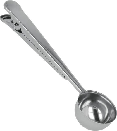 Metaltex koffiemaatschepje zakkensluiter
