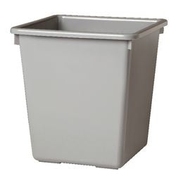 Papierbak vepa bins vierkant taps 36cm hoog grijs