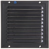 Renson 1057986 - opbouw schoepenr kader gaas 437 (150x150) ral 9005 zwart | 2 stuks