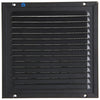 Renson 1057987 - opbouw schoepenr kader gaas 437 (200x200) ral 9005 zwart | 2 stuks