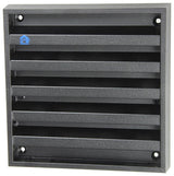 Renson 1057988 - opbouwmuurrooster met gaas 431 (165x165) ral 9005 zwart | 2 stuks - afbeelding 1