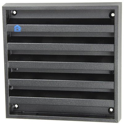 Renson 1057988 - opbouwmuurrooster met gaas 431 (165x165) ral 9005 zwart | 2 stuks