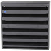 Renson 1057989 - opbouwmuurrooster met gaas 431 (225x225) ral 9005 zwart | 2 stuks