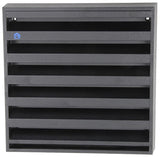 Renson 1057989 - opbouwmuurrooster met gaas 431 (225x225) ral 9005 zwart | 2 stuks - afbeelding 1