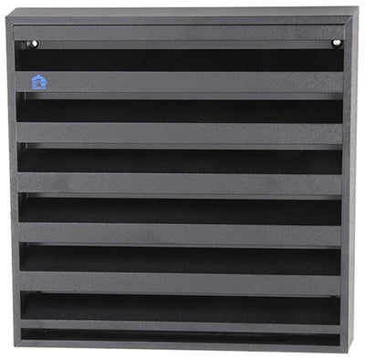 Renson 1057989 - opbouwmuurrooster met gaas 431 (225x225) ral 9005 zwart | 2 stuks