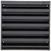 Renson 1057989 - opbouwmuurrooster met gaas 431 (225x225) ral 9005 zwart | 2 stuks