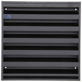 Renson 1057989 - opbouwmuurrooster met gaas 431 (225x225) ral 9005 zwart | 2 stuks - afbeelding 2