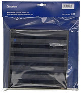 Renson 1057989 - opbouwmuurrooster met gaas 431 (225x225) ral 9005 zwart | 2 stuks - afbeelding 3