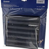 Renson 1057989 - opbouwmuurrooster met gaas 431 (225x225) ral 9005 zwart | 2 stuks