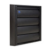Renson 1057998 - dampkaprooster 433 (173x173) ral 9005 zwart | 2 stuks