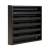 Renson 1058000 - opbouwmuurrooster met gaas 431 (165x165) ral 9005 zwart | 2 stuks