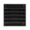 Renson 1058000 - opbouwmuurrooster met gaas 431 (165x165) ral 9005 zwart | 2 stuks