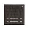 Renson 1058000 - opbouwmuurrooster met gaas 431 (165x165) ral 9005 zwart | 2 stuks