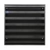 Renson 1058001 - opbouwmuurrooster met gaas 431 (225x225) str 9005 zwart | 2 stuks