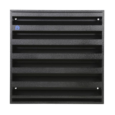 Renson 1058001 - opbouwmuurrooster met gaas 431 (225x225) str 9005 zwart | 2 stuks
