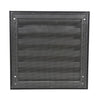 Renson 1058001 - opbouwmuurrooster met gaas 431 (225x225) str 9005 zwart | 2 stuks