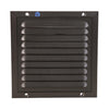 Renson 1058002 - opbouw schoepenr kader gaas 437 (150x150) ral 9005 zwart | 2 stuks