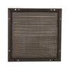 Renson 1058003 - opbouw schoepenr kader gaas 437 (200x200) ral 9005 zwart | 2 stuks