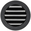Renson 1057993 - inbouw rond schoepenr met gaas434r dia 100 ral 9005 zwart | 10 stuks