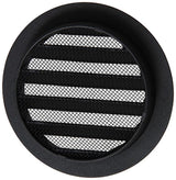 Renson 1057993 - inbouw rond schoepenr met gaas434r dia 100 ral 9005 zwart | 10 stuks - afbeelding 4