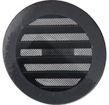Renson 1057993 - inbouw rond schoepenr met gaas434r dia 100 ral 9005 zwart | 10 stuks - afbeelding 5
