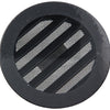 Renson 1057993 - inbouw rond schoepenr met gaas434r dia 100 ral 9005 zwart | 10 stuks