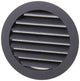 Renson 1057994 - inbouw rond schoepenr met gaas434r dia 125 ral 9005 zwart | 10 stuks