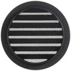 Renson 1057994 - inbouw rond schoepenr met gaas434r dia 125 ral 9005 zwart | 10 stuks