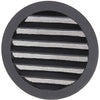Renson 1057995 - inbouw rond schoepenr met gaas434r dia 150 ral 9005 zwart | 10 stuks