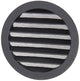 Renson 1057995 - inbouw rond schoepenr met gaas434r dia 150 ral 9005 zwart | 10 stuks