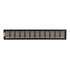 Renson 1059707 - ventilatiestrip 381 80 (500mm)ral 9005 structuur zwart | 2 stuks