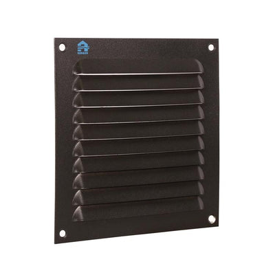 Renson 1061637 - opbouw schoepenrooster 436 150x150 ral 9005 zwart | 10 stuks