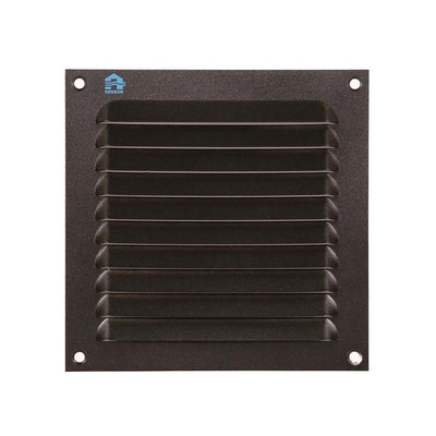 Renson 1061637 - opbouw schoepenrooster 436 150x150 ral 9005 zwart | 10 stuks