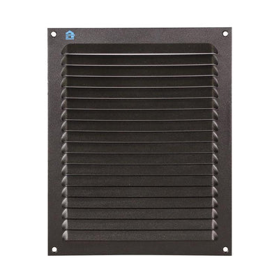 Renson 1061640 - opbouw schoepenrooster 436 200x250 ral 9005 zwart | 10 stuks