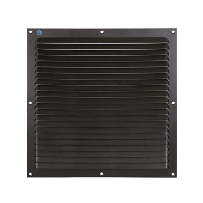 Renson 1061641 - opbouw schoepenrooster 436 300x300 ral 9005 zwart | 10 stuks