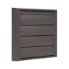 Renson 1062417 - vrac opbouw dampkaprooster alu433 (173x173) structuur 7016 | 2 stuks